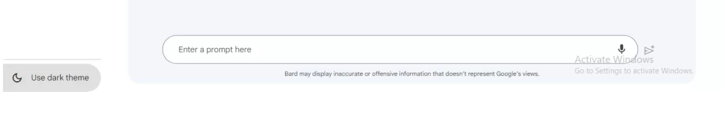 Google Bard Features : Google Bard Dark Mode Feature